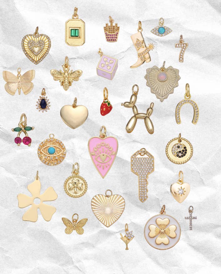 Purchase Wholesale charms for permanent jewelry. Free Returns & Net 60  Terms on Faire